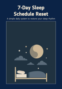 7-day sleep schedule reset